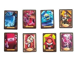 Hazbin Hotel Trading Card Lot 8 Cards Vaggie Charlie Angel Dust Alastor